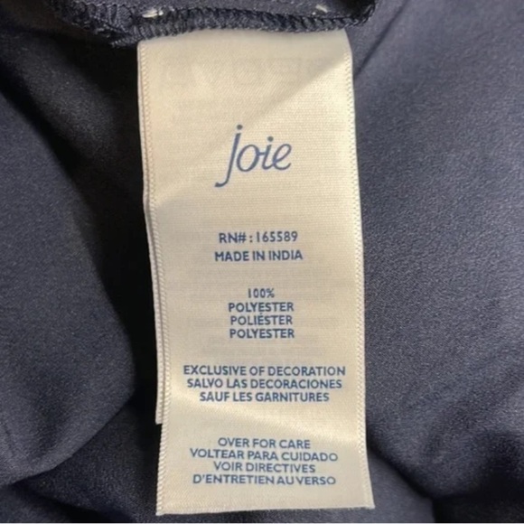 Joie Sleeveless Sheer Overlay Mini Dress Baltic Print Blue, Size XXL NWT - Picture 7 of 11